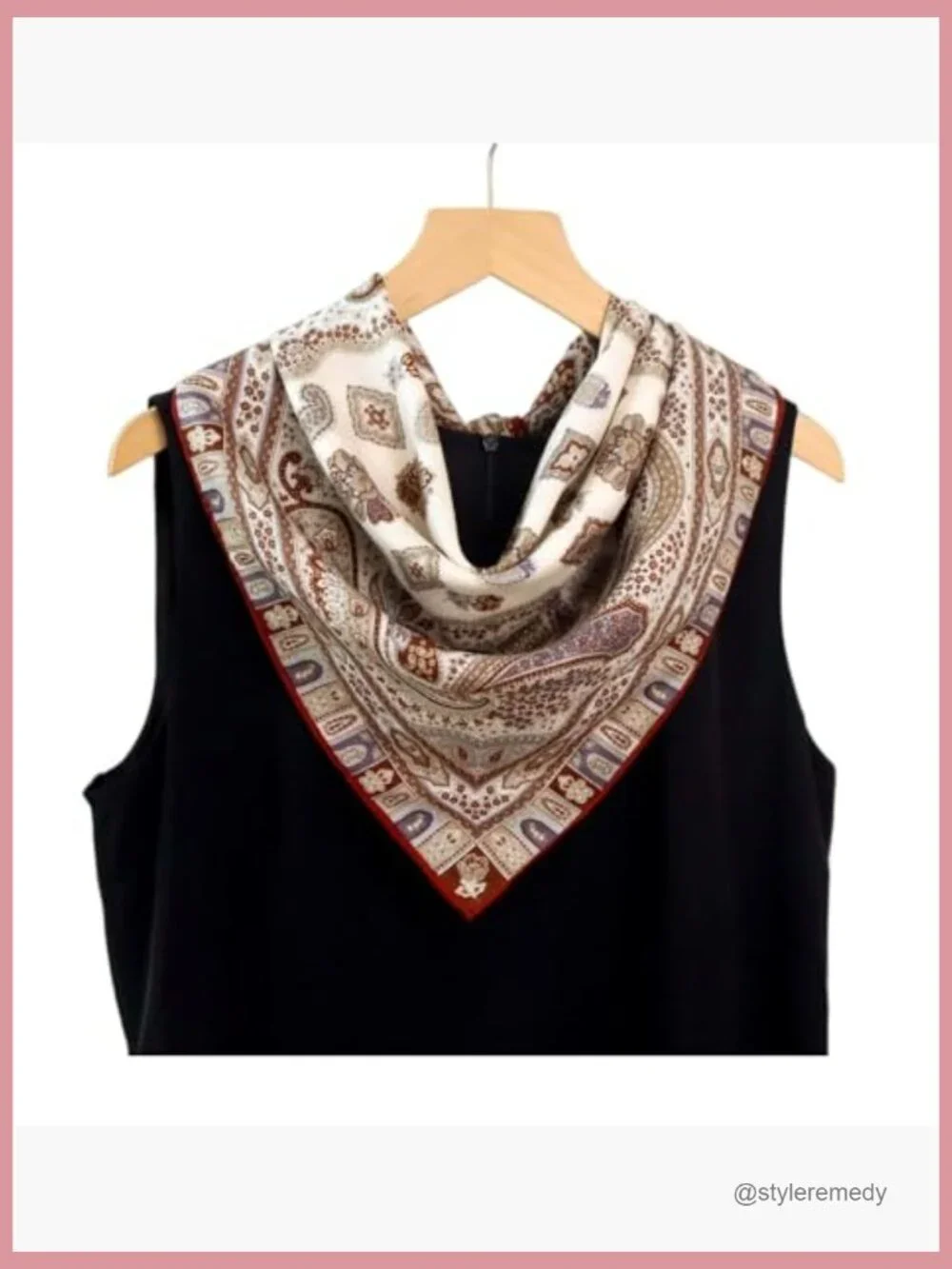 Silk Wool Blend Scarf 26x26 Lightweight Printed Square Scarf